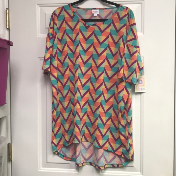 LuLaRoe Tops - Lularoe Irma tunic shirt bright multicolored Large